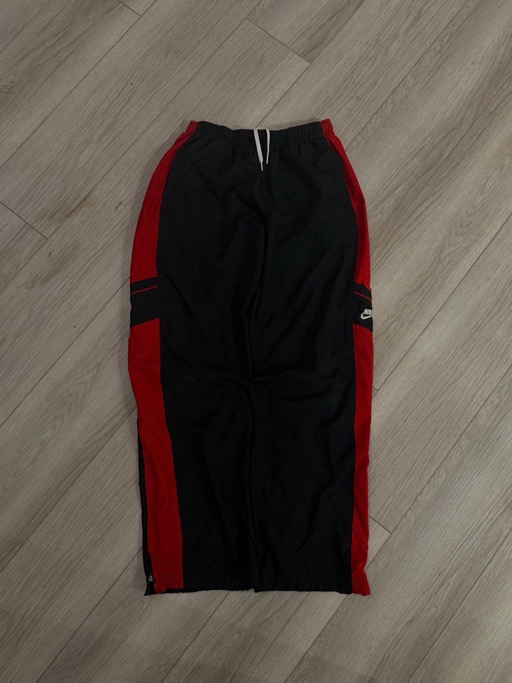 Nike Kids Black and Red Side-Panel Joggers